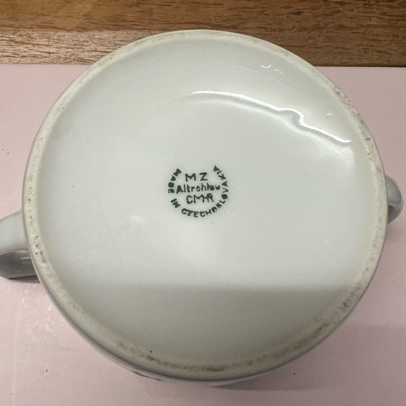 MZ Altrhlau Porcelain Cream & Sugar Replacement Set - Picture 2 of 8
